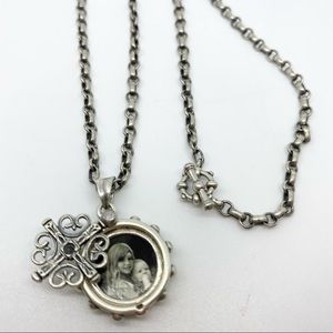 Locket Necklace, Sterling Silver